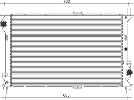 MAGNETI MARELLI Radiaator,mootorijahutus 350213917000